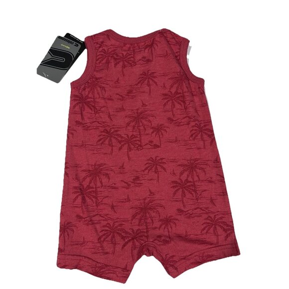 NEW Ohio State Buckeyes Colosseum Red Palm Trees Romper Hat Set Boys 6-12 M - Picture 7 of 8